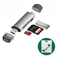 Czytnik kart pamięci 6w1 USB 3.0 USB-C MicroSD SD