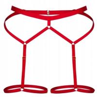 Promees harness NADIA сексуальный эротический декоративный пояс красный L / XL