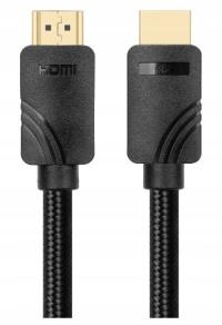 Kabel hdmi v 2.1 premium 2m czarny