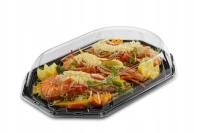 Подносы кейтеринга еды патеров с крышкой 45.5 км КС 30.2 км 10шт