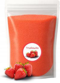 Cukier Do Waty Cukrowej TRUSKAWKA 1kg Truskawkowy Doypack Różowy Suchy