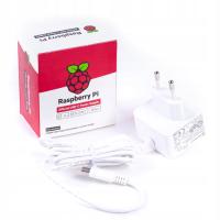 Адаптер питания USB-C, 5,1 V/3A для Raspberry Pi 4 - белый