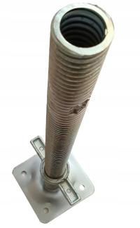 Stopa rusztowania ramy podstawa 60cm Ocynkowana Rura 38 mm Zestaw 4 szt