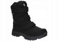 AMERICAN CLUB SN06 OCIEPLANE TRAPERY ŚNIEGOWCE BUTY ZIMOWE NA RZEPY BLK