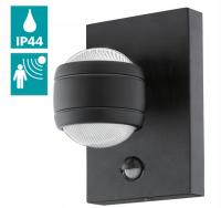 SESIMBA 1 lampa ścienna kinkiet zewnętrzny LED z czujnikiem ruchu czarny