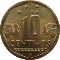 2091. Peru 10 Centimos 1998