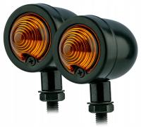 2X супер яркий черный указатель поворота для мотоцикла скутера VINTAGE