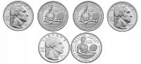 25 centów (2025) Kobiety USA - Althea Gibson - (3 sztuki) Mennice PDS