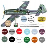 Модель самолета Focke Wulf Fw 190 набор: краски, клей, кисти