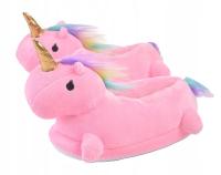 Kapcie PLUSZOWE JEDNOROŻCE ciepłe miękkie PREZENT dla każdego 36-39