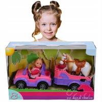Игрушки для девочки 6 лет куклы Эви в джипе