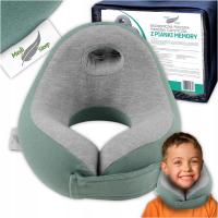 ДЕТСКАЯ ПОДУШКА ДЛЯ ПУТЕШЕСТВИЙ, ПОДУШКА ДЛЯ ШЕИ ДЛЯ АВТОМОБИЛЯ С ПАМЯТЬЮ