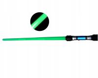 Miecz świetlny składany zielony odgłosy długi 83 cm