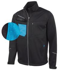 Рабочая толстовка softshell светоотражающая черная