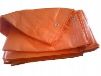 Plandeka 4x5 m pomarańczowa KONVOX 100g/m3 budowlana ogrodowa