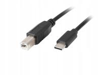 Kabel USB B - USB C Lanberg CA-USBA-14CC-0030-BK 3 m