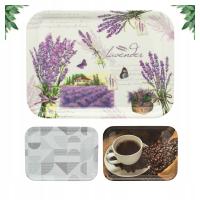 Taca Plastikowa Tacka Kuchenna z Nadrukiem do Serwowania 38x28cm