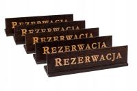 Бронирование - 5X деревянная табличка Bronze-OW