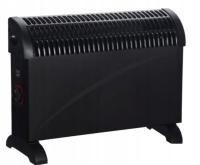 Конвектор нагреватель Volteno 2000 Вт матовый черный Турбо вентиляционный вентилятор