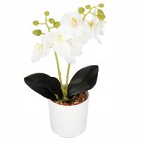Искусственная орхидея Орхидея цветы искусственные как живые в горшке 33,5 см