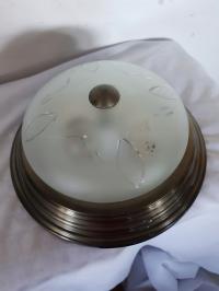 Żyrandol plafon szklany klosz