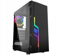 Корпус Gembird Fornax 2000 RGB Midi Tower черный