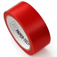 TAŚMA OSTRZEGAWCZA oznaczeniowa PCV Winylowa Podłogowa CZERWONA 50 33 MOCNA