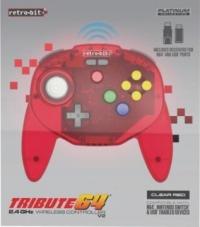 Retro-Bit Tribute64 2.4G V2 Pad PC Switch N64 Red