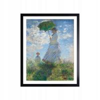 Изображение в руку Клод Моне Женщина с зонтиком