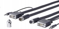 Vivolink PROVGASCW15 kabel VGA 15 m VGA (D-Sub) Czarny