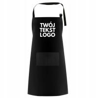 Fartuch Kuchenny z Własnym NADRUKIEM LOGO GRAFIKA z Kieszenią Gastronomi