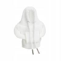 Osłona gałki dźwigni zmiany biegów samochodu Bluza z kapturem Uniwersalne akcesoria Modna biel