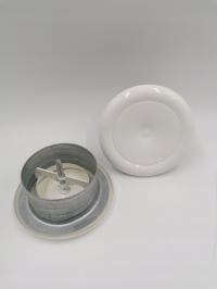 Anemostat zawór nawiewny z ramką montażową fi 160 [mm] biały