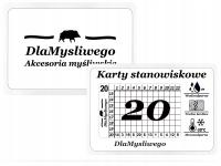 Охотничьи водонепроницаемые карточки-таблицы розыгрышей для охоты