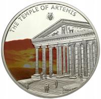 Palau. 5 dolarów 2009, świątynia Artemidy w Efezie – SREBRO