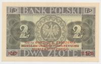 3603. 2 zł 1936 - BI - z nadrukiem NBP - 120 lat WTN - st.1/1-