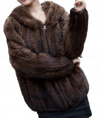 Sale Kurtka Futro naturalne z Norek Mink Fur M