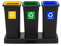 3x20l мусорная корзина сортировка набор база