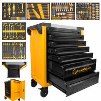 Wózek narzędziowy GoodMajster żółty 7 szuflad 258 el. GMM-TB706