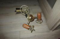 ŻYRANDOL DREWNO NA 3 KLOSZE