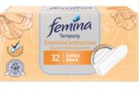 Tampony FEMINA Essential Protection 32 szt SUPER