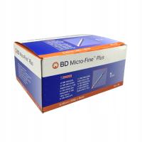 Инсулиновый шприц BD 1 мл U-100 с иглой-100 шт. 0,3 x 8 мм