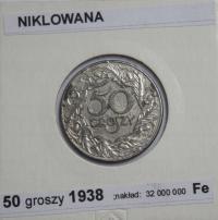 50 GROSZY 1938 NIKLOWANA