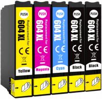 5× Tusze 604 XL do Epson XP-2200 XP-2205 XP-3200 XP-3205 XP-4200 XP-4205