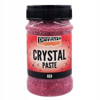 Паста CRYSTAL Glitter Red 100ml-Pentart