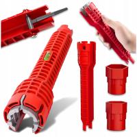 NASADOWY KLUCZ DO MONTAŻU INSTALACJI KRANÓW ZLEWÓW BATERII POZIOMICA 8w1