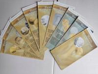 Foldery NBP 2003 komplet 9 szt j.polski