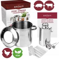 Szynkowar 1,5kg Z GARNKIEM W PŁASZCZU wodnym termometr woreczki