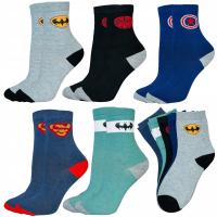 5X Детские носки для мальчиков, хлопковые носки с Бэтменом и Суперменом