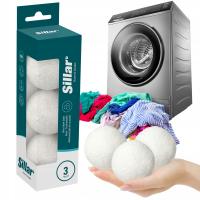 3X натуральные шерстяные шарики для стирки белья